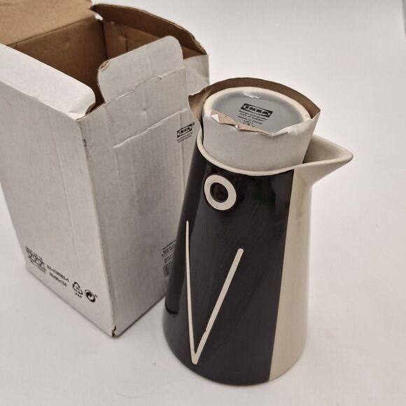 IKEA Lattsald Ceramic Penguin and Baby Coffee Creamer Pitcher Vase Decanter Set - Picture 14 of 15